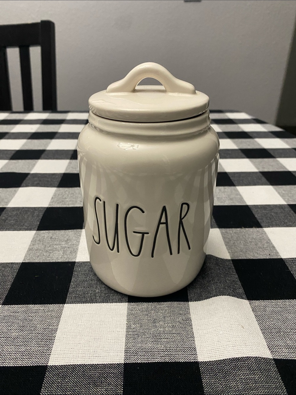 Rae Dunn Cream Ceramic Sugar Canister